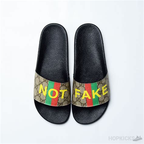 gucci not fake slides women|knock off gucci slides.